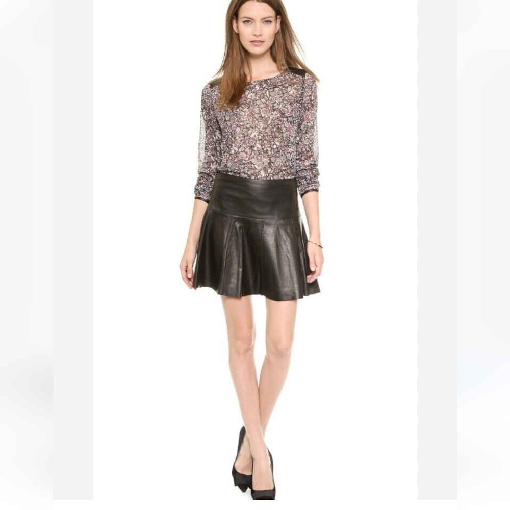 Club Monaco Leather Skirt - Picture 5 of 12